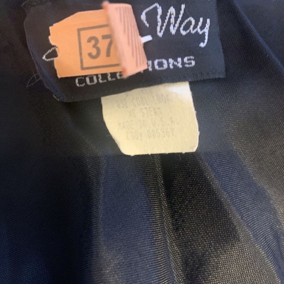 Vintage Nightway Collections Cocktail Little Black Slip Dress Women's Size 4 - Picture 12 of 12